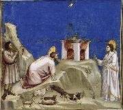 GIOTTO di Bondone Joachim's Sacrificial Offering oil painting on canvas